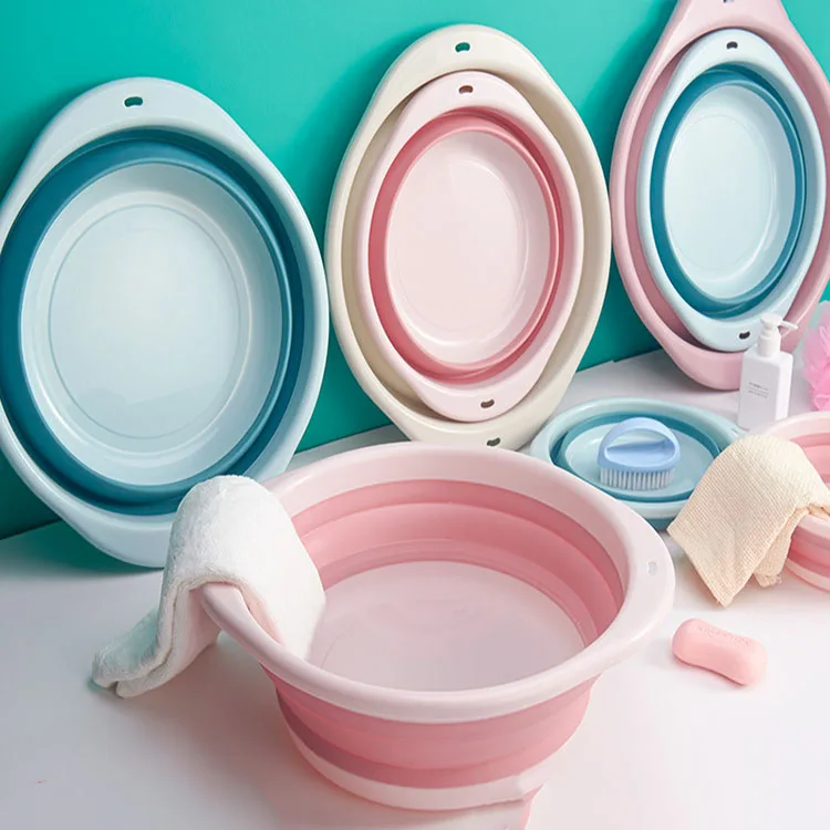 Lightweight Save Space Wash Basin Travel Outdoor Fishing Basin Small Portable Collapsible Foldable Washbasin