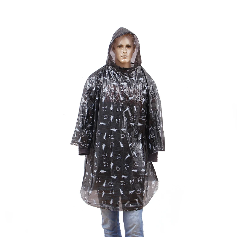 pass reach factory overall printed disposable pink raincoat rain poncho