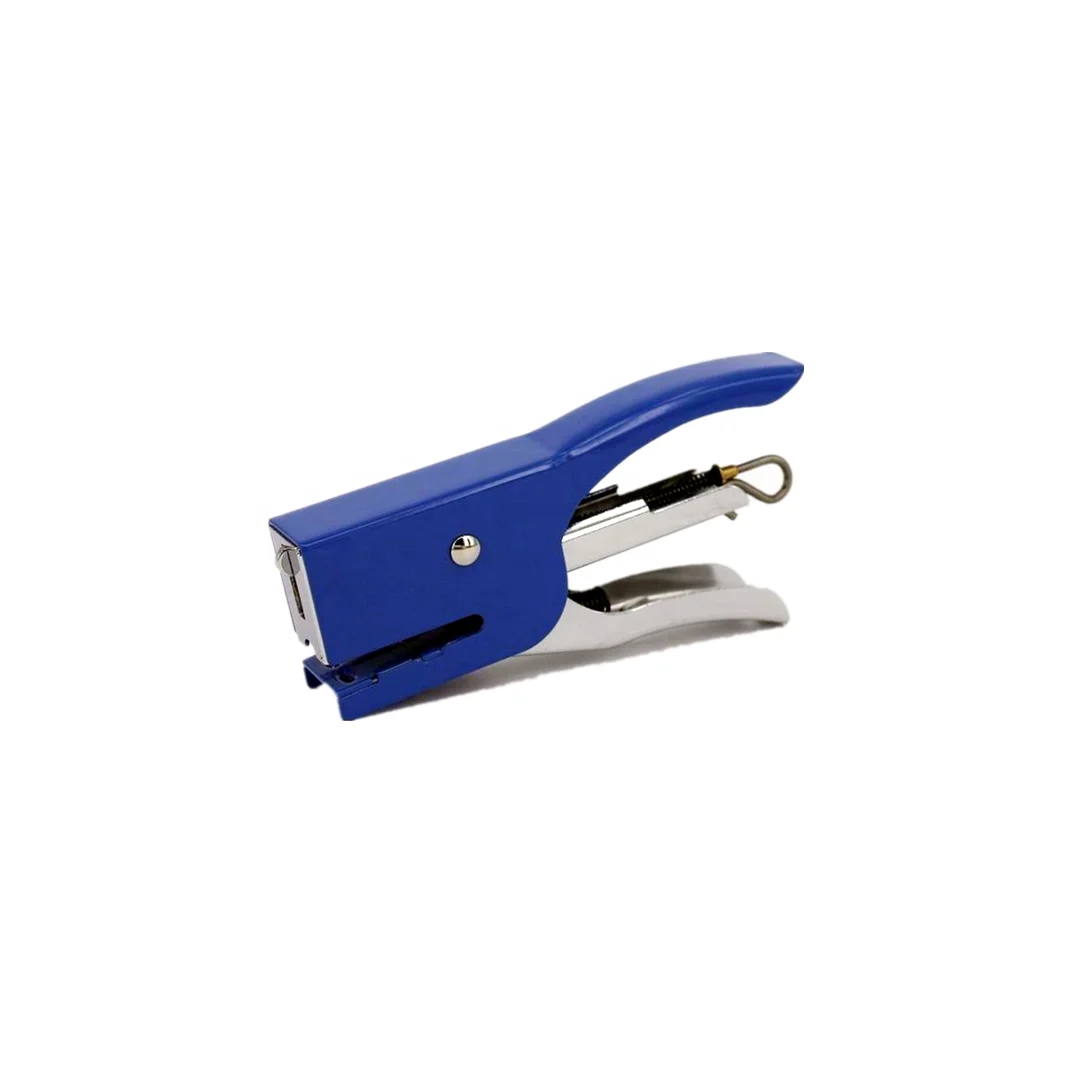 Ergonomics saving design all metal hand plier paper bag plier stapler home office school stapler manufacturer