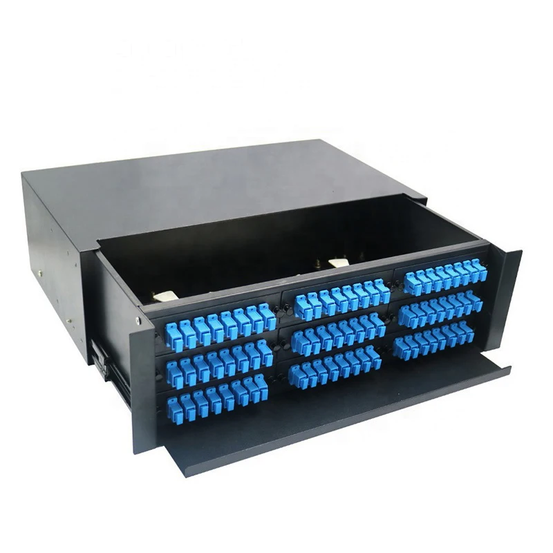 SURELINK 1U 2U 3U 19 inch drawer type Sliding Drawer fiber patch panel ODF Fibre Optic Distribution Frame