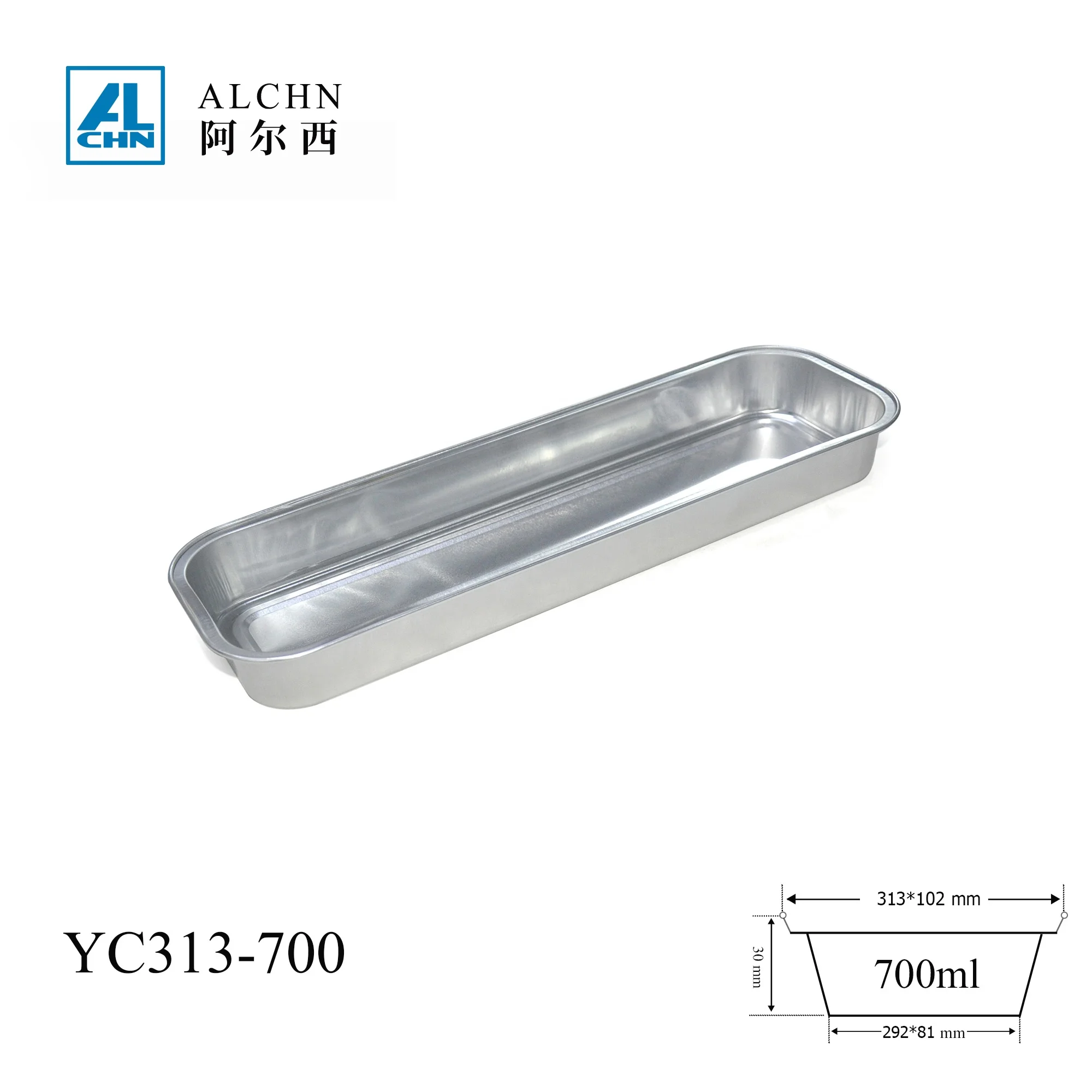 Gold inside,Black outside 700ML/24OZ disposable loaf tray bakery used aluminum foil container