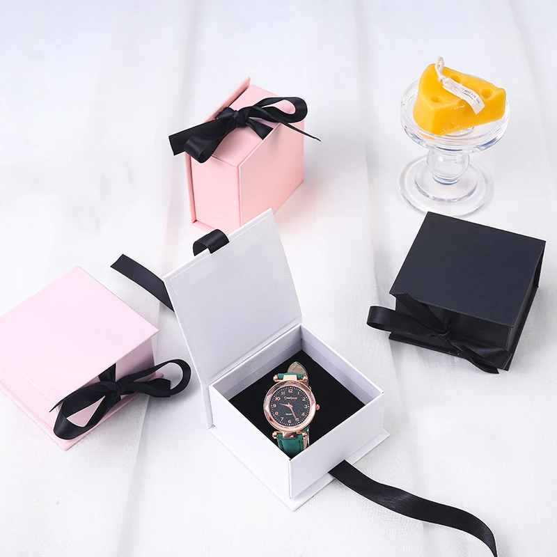 Custom Logo Jewelry Boxes Luxury Printing Cardboard Necklace Ring Jewellery Packaging Box with Sponge caja joyeria