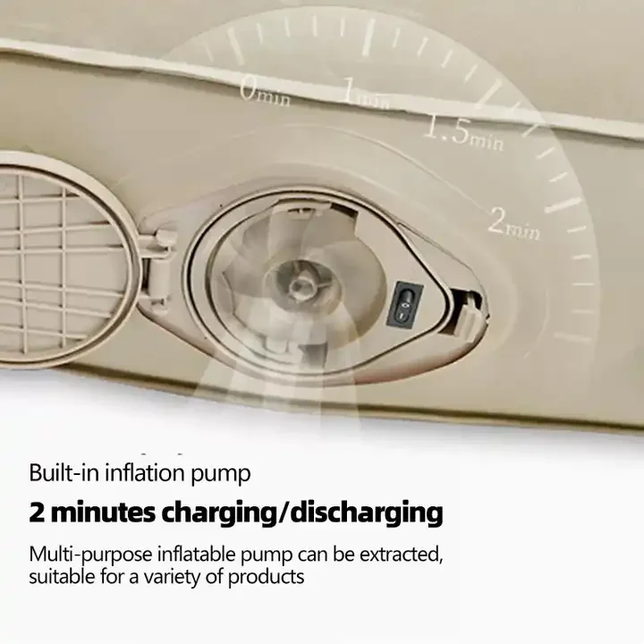 customised outdoor camping moisture-proof air mattress 2 person portable inflatable bed