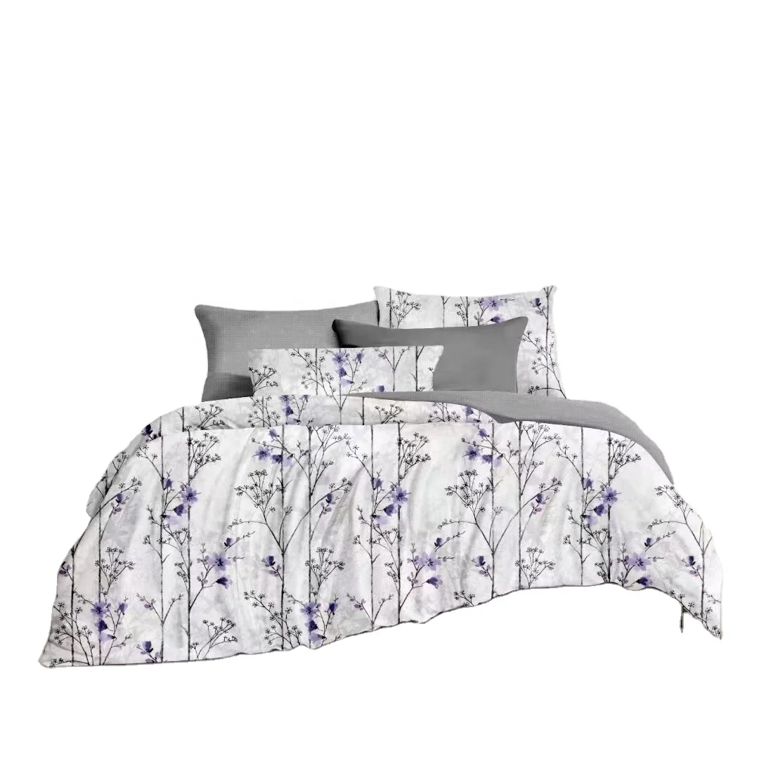 New design bedding set 3 piece duvet cover set polyester for bedroom