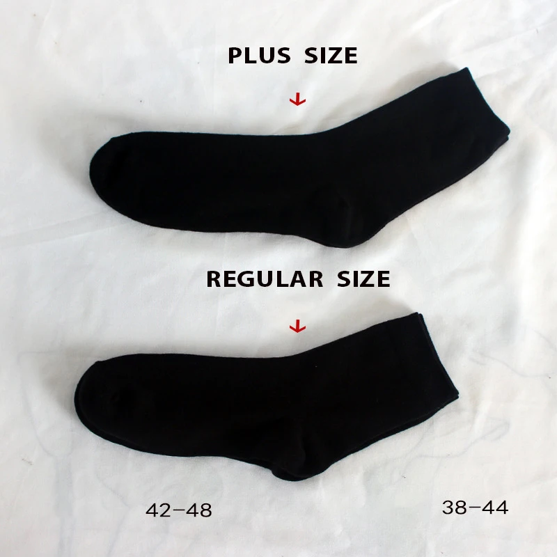 European and American men socks, large size men cotton, formal casual men white socks