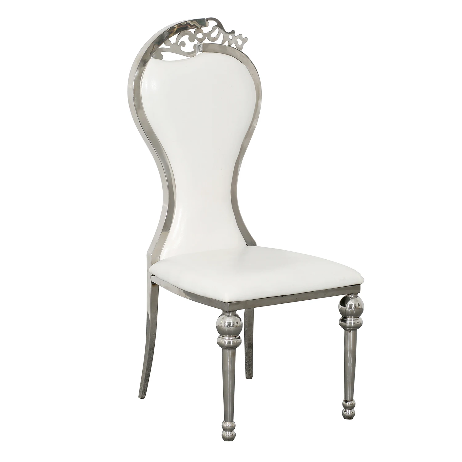 Modern stackable event party stainless steel gold wedding chair for rental