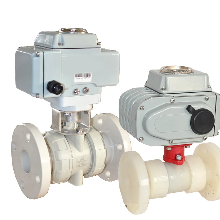 Top Quality 2 Plastic Ball Valve Electrical Actuated With A Cheap Price