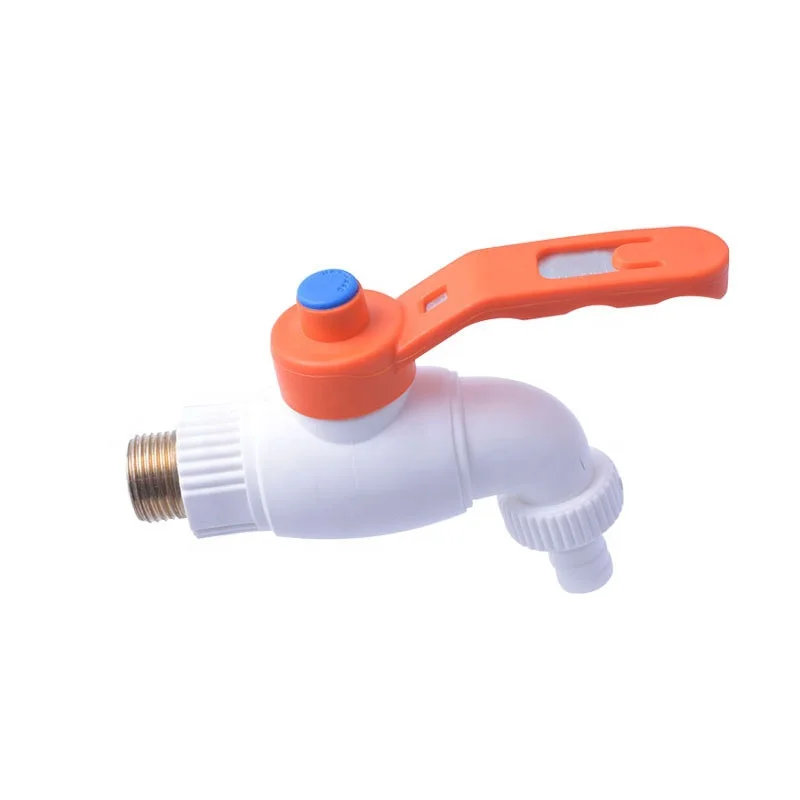 1/2 PVC Bibcock PPR Pipe Fittings Water Tap Washing Machine Thickened Water Nozzle for Bathroom Garden