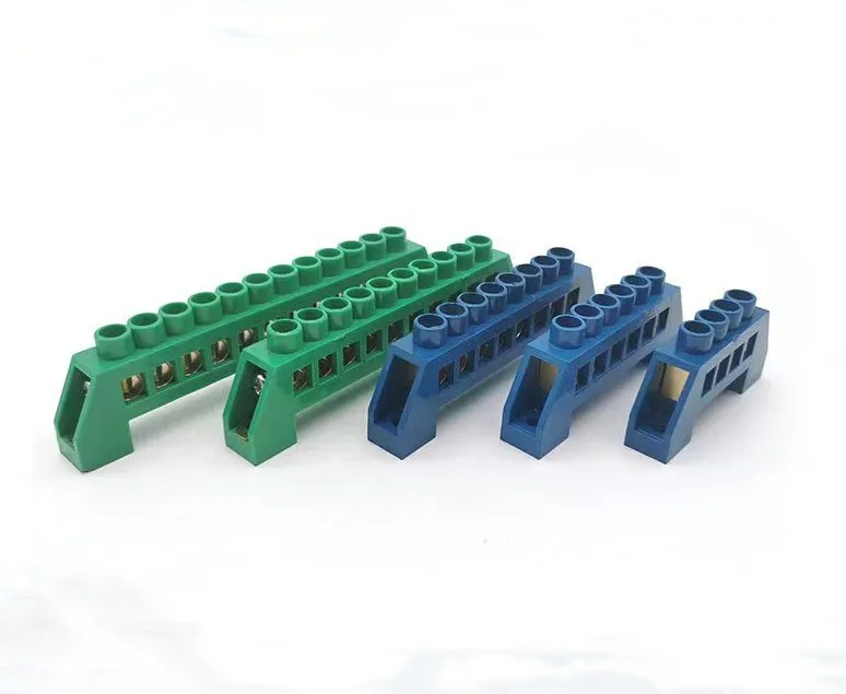 Panel feed-through terminal block SP033 din rail Brass Bridge Type terminal blocks screw connector ground terminal block