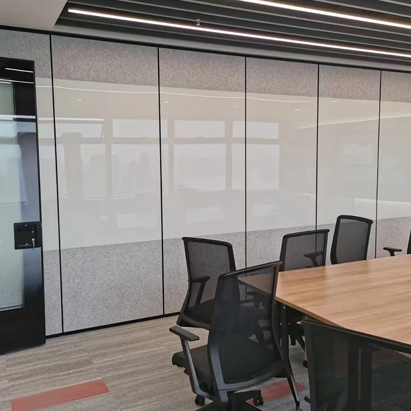Movable partition wall arc sliding partition wall curved office wall partition system