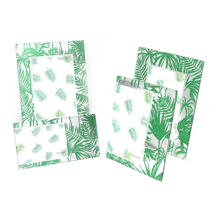 New Festival Home Decor Gift Large Tree Ornaments Photo Frame with Whit Glass and Crystal