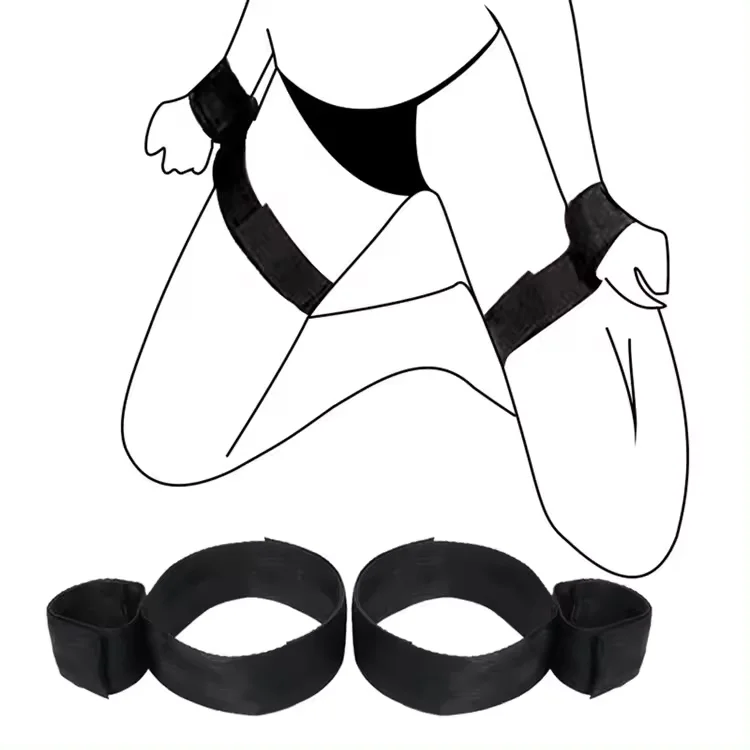 Sex Bondage Wrist Cuffs Sex Toys for Women with Adjustable Leg Straps Handcuffs for Couple Beginner SM Game Play