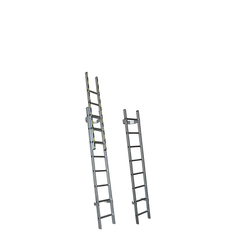 DX-4604 Aluminum Single Straight Stick Step Manhole Ladder Man-hole Foldable Step Ladder Safety Aluminum Telescopic Ladder