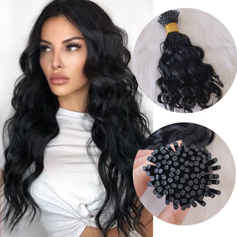 Wholesale double drawn Italian prebonded i Tip U Tip hair extensions virgin keratin 100% real remy Vietnam human hair extension