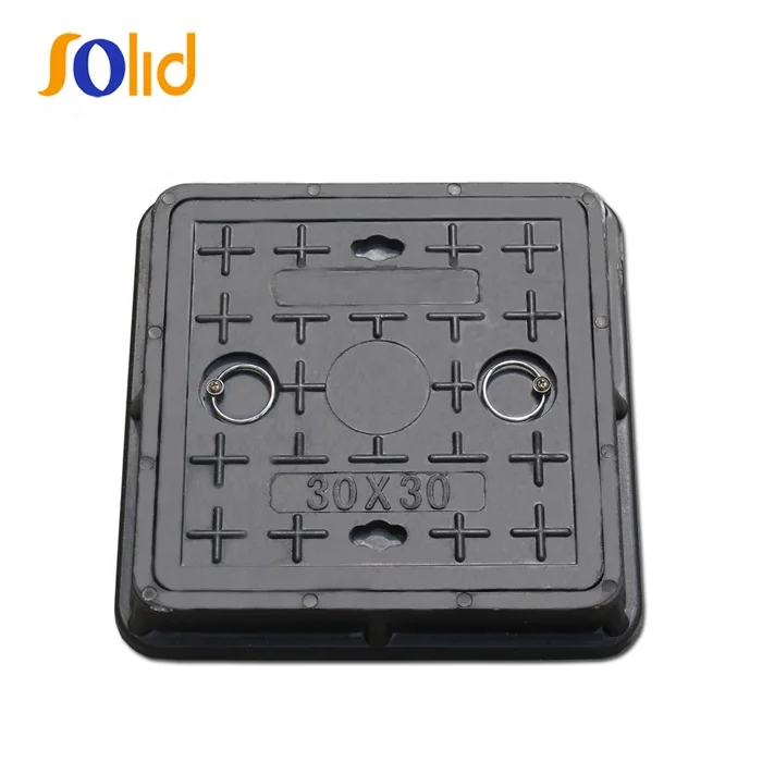 En124 C250 Ductile Iron Square Sewer Manhole Cover with Lock (C/O600)