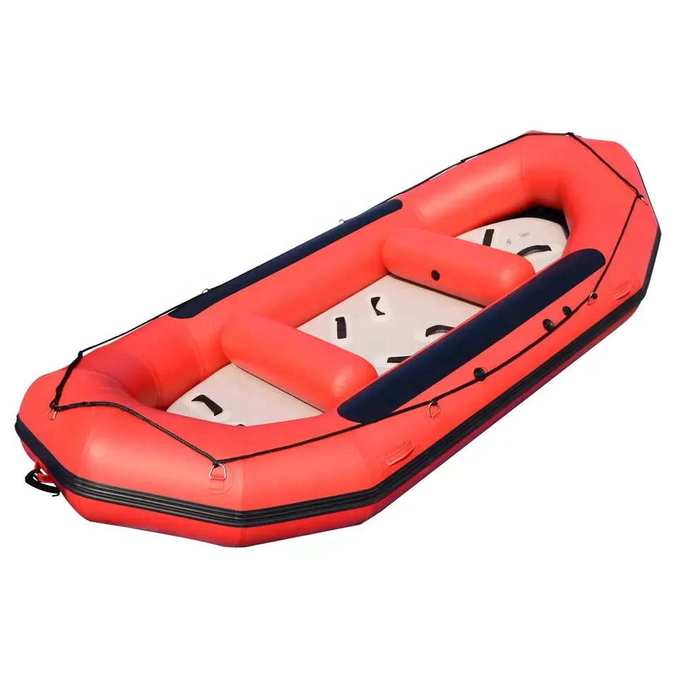 Inflatable Raft 410 380 1.2 PVC Low Price Pontoon Boat Rubber Pack Raft Boat