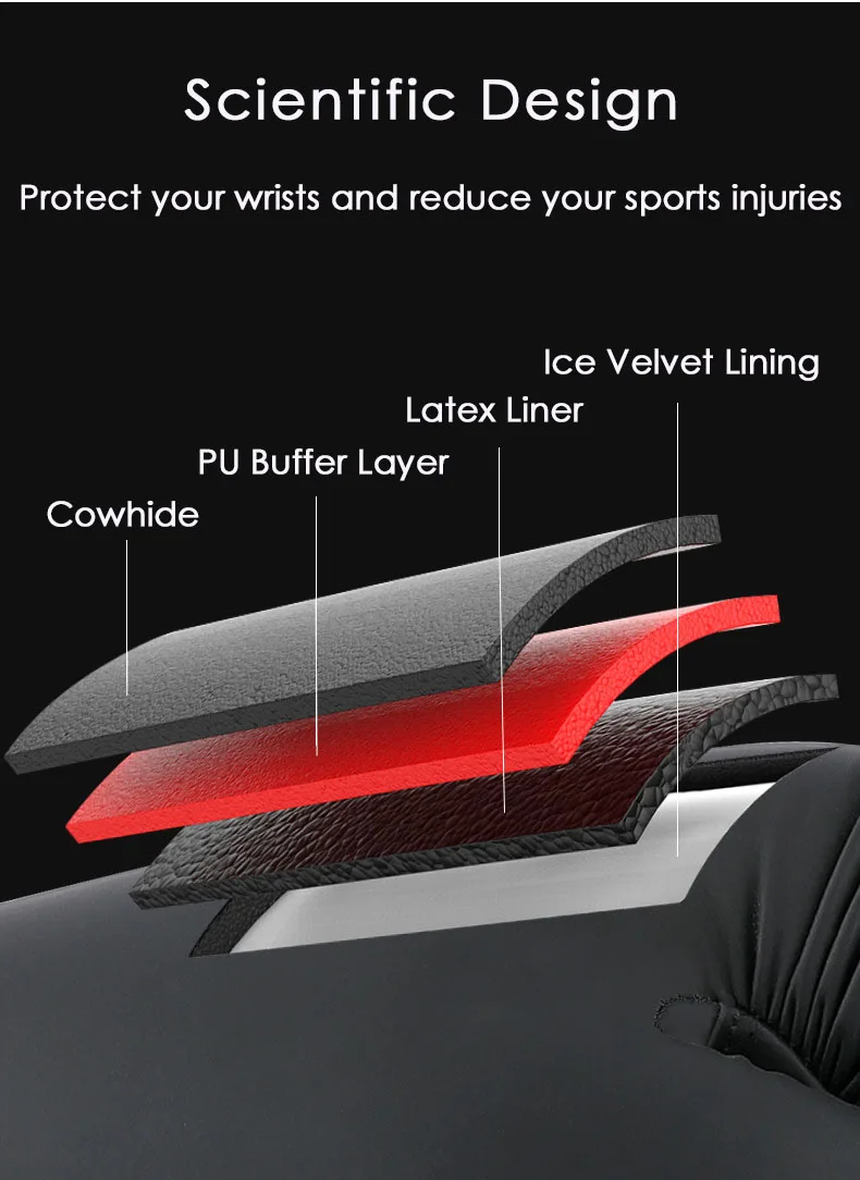 Custom Logo Tear Resistance PU Leather Boxing Gloves with Wrist Support Punching Training Boxing Gloves