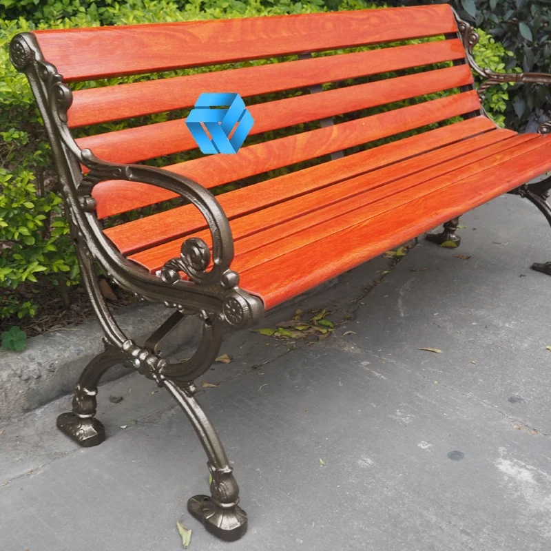 High Quality Low Price Wrought Aluminum Wood Plastic Chair Waiting Recliner Slats Park Bench
