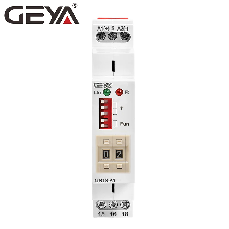  Цифровое реле времени GEYA GRT8-K включения/выключения переменного/постоянного тока 12-240 В переменного