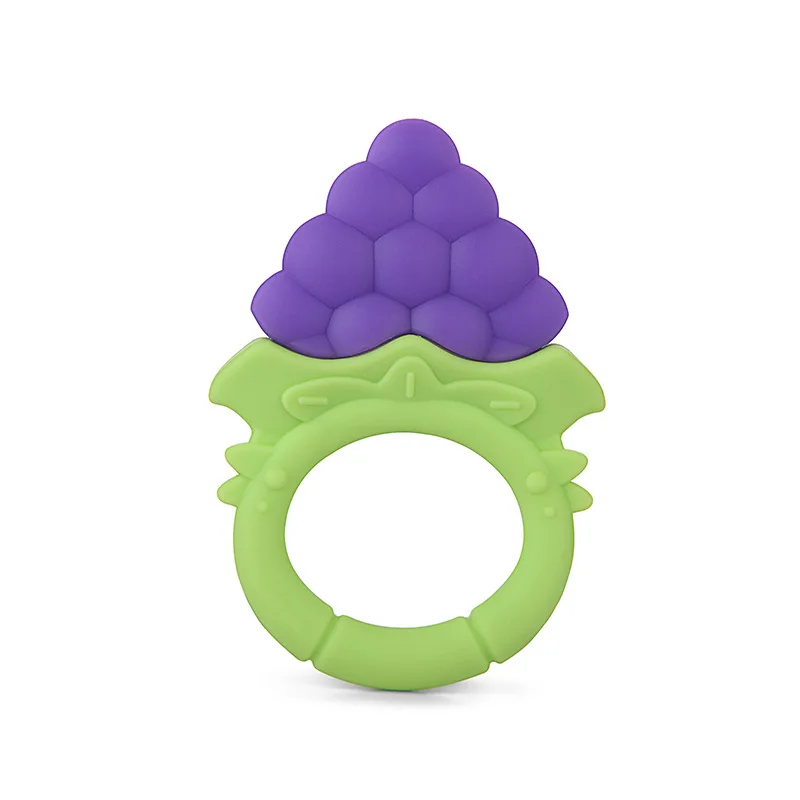 Infant Fruit Teething toys Soothe Babies Gums Funny Silicone Baby Teethers