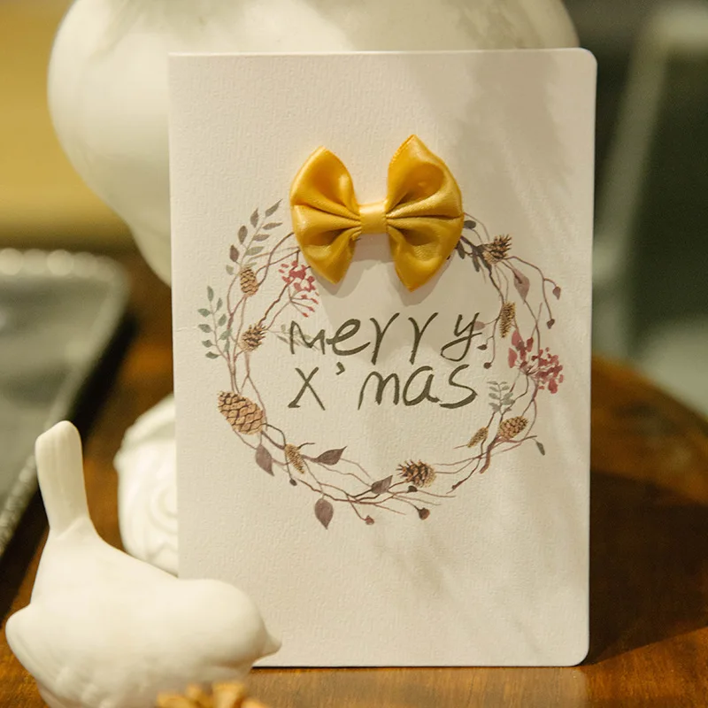 Custom christmas gifts card thank you card winter business card