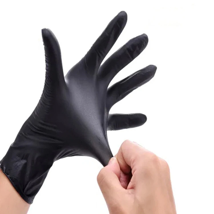 Wholesale Surgical Products Medical Glove Disposable Powder Free Food Grade Pvc Vinyl Latex Blue Black Tattoo Nitrile Gloves