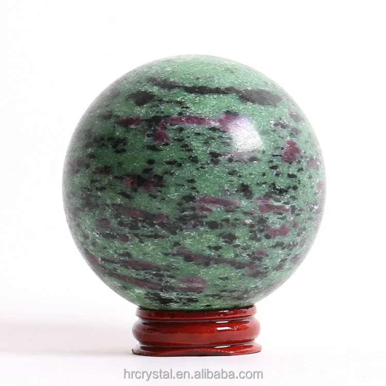 Hot Sale Crystal Sphere Crafts Healing Mixed Stones Ruby in Zoisite Crystal Ball Sphere