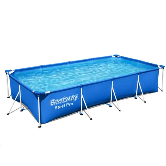 bestway big size plastic swimming pool 56424 with filter pump size 400*211*81cm l with best price