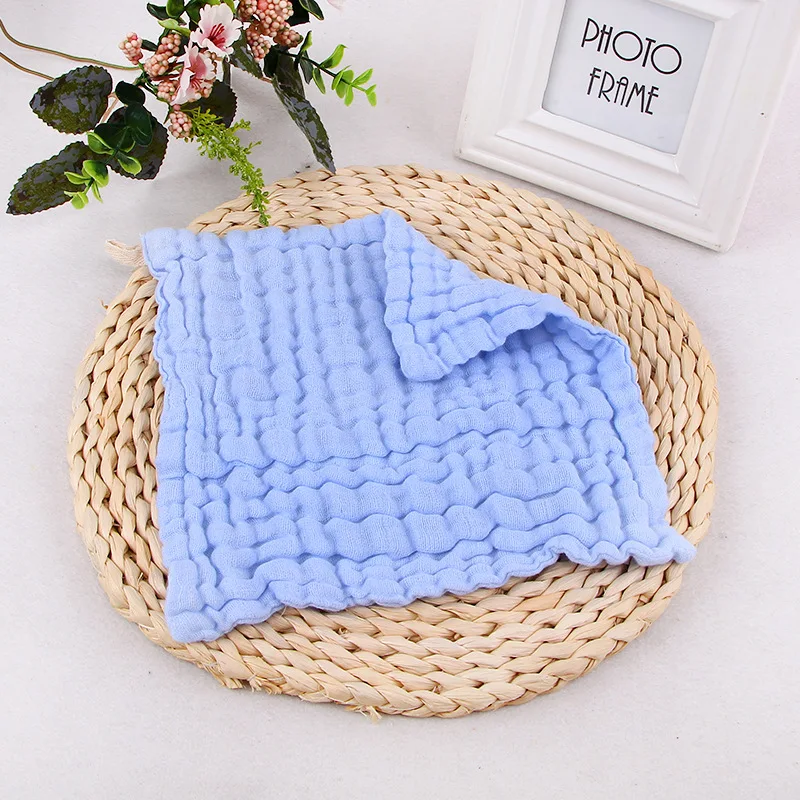 Wholesale New 6-Layer Muslin Pure Cotton Gauze Bath Towel Washcloth Baby Face Cleaning Hook towel handkerchief for baby