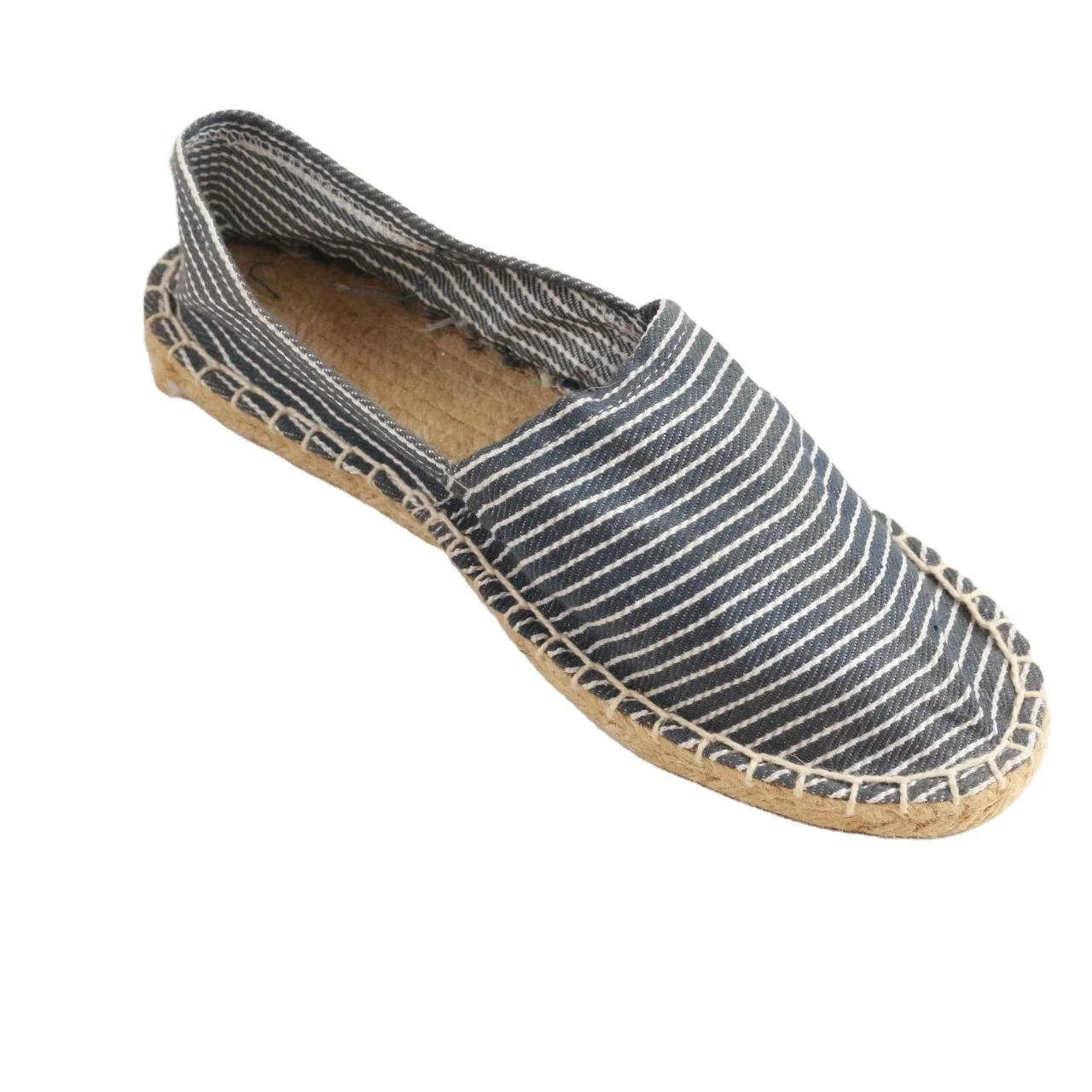 Fashion Espadrilles Classic Women Flat Canvas Sneaker Casual Shoes Jute Slip-on Lazy Shoes In Summer