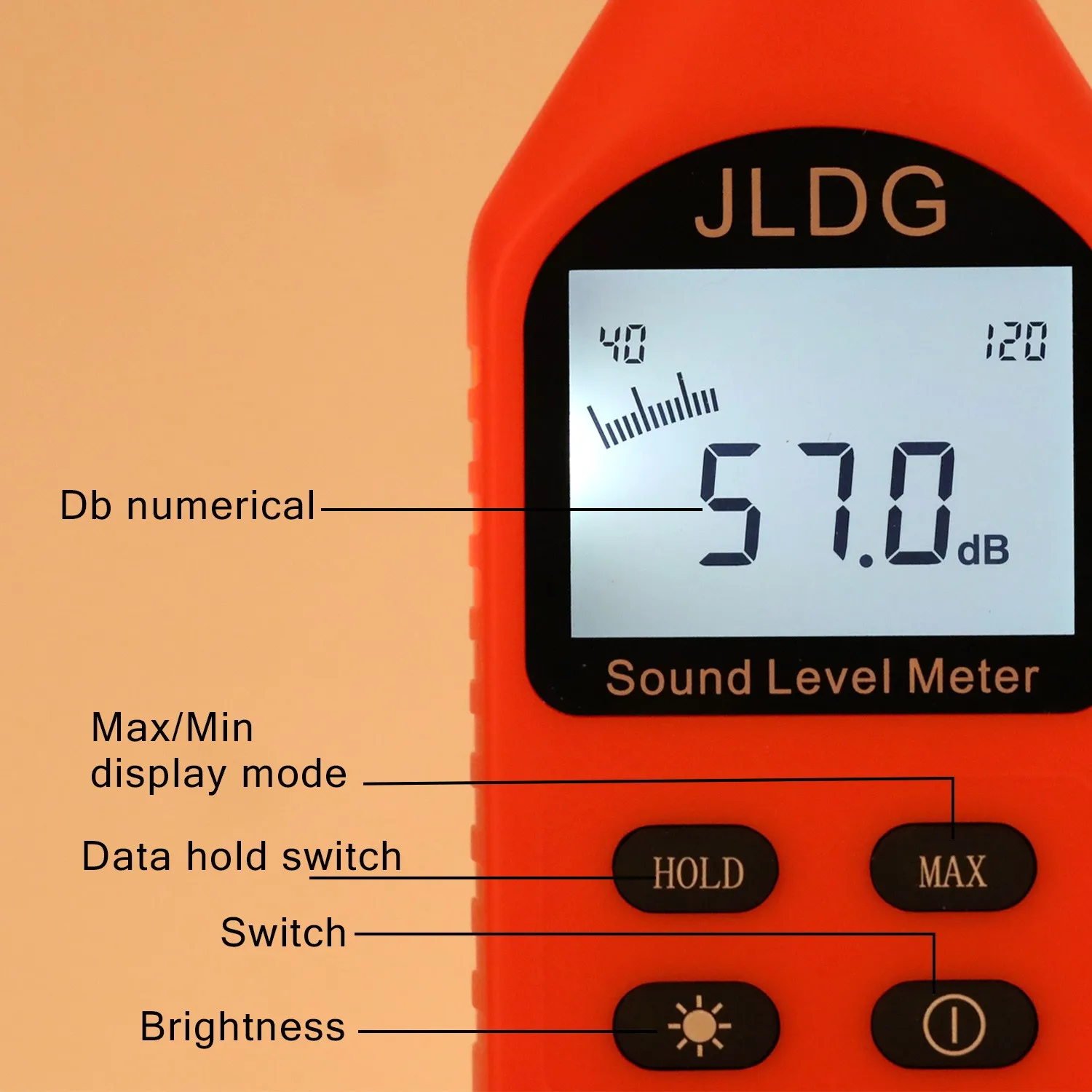 Handheld high-precision Noise meter decibel detector household noise detector