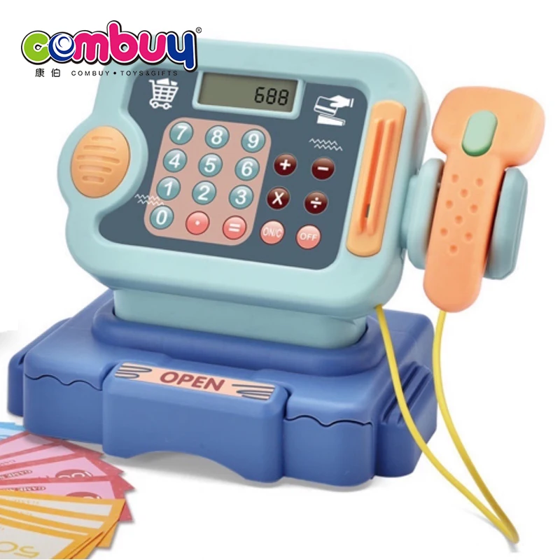 Kids pretend play set supermarket children toy cash register