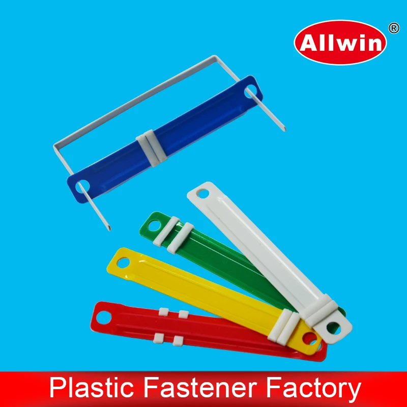 Professional 20 Years factory automatic production colourful 5 colors plastic fastener for file folder