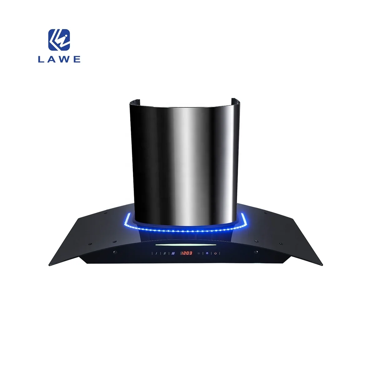 Special Black Curve Type Stainless Steel Range Hood for 60,70,80,90 CM Size curve shape cooker cleaning hood