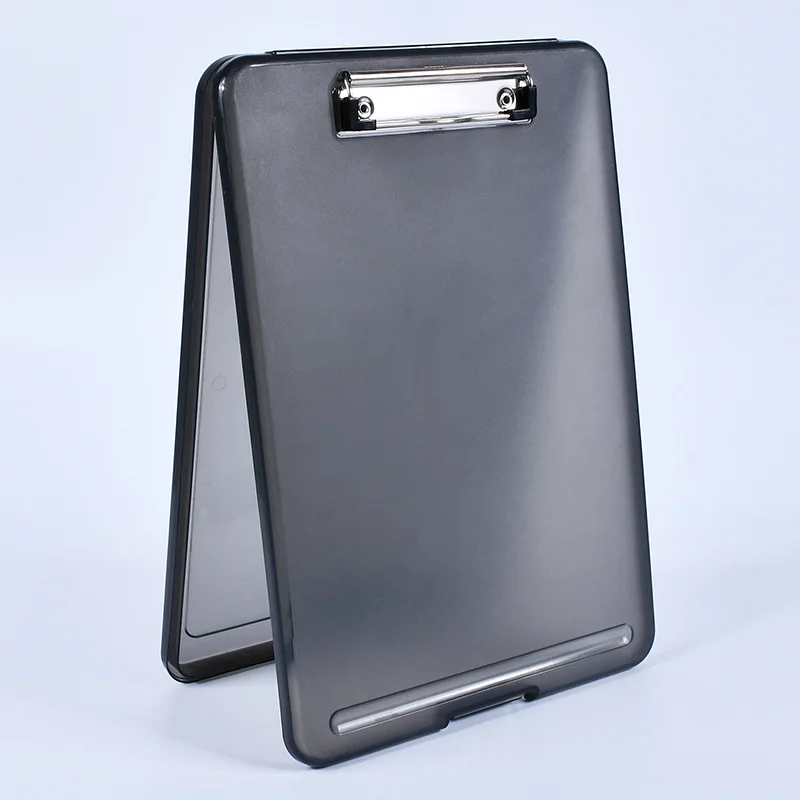 Clipboard with Storage, Plastic Storage Nursing Slim Clipboard with Low Profile Clip