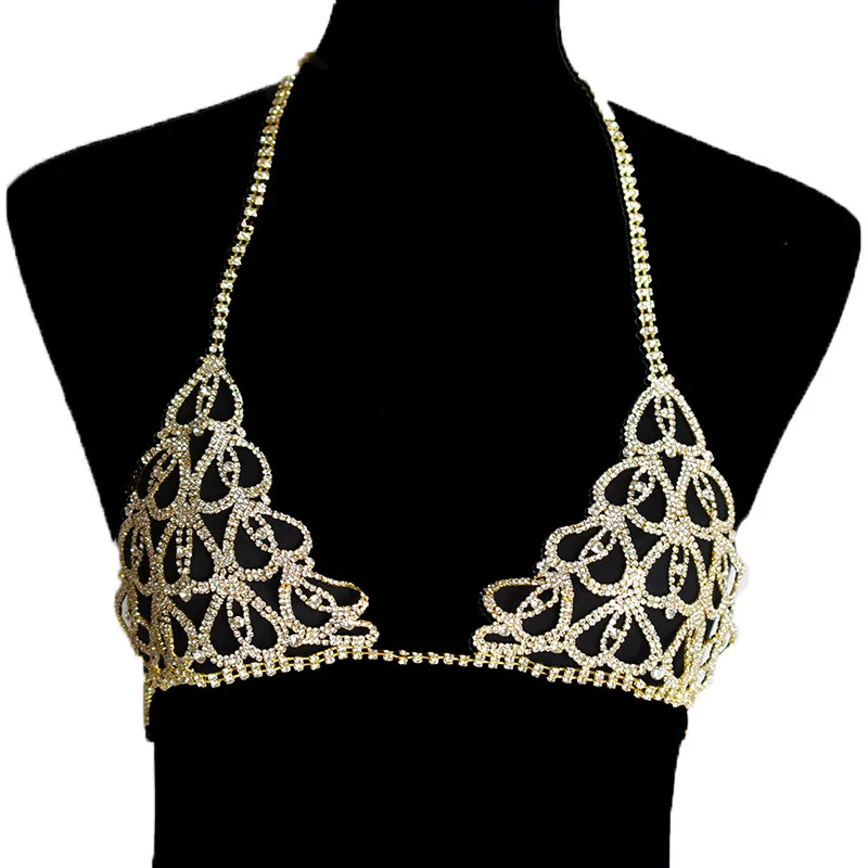 PUSHI Luxury Rhinestone Womens Sexy Underwear Accessories Jewelry Set Body Chain Wholesale Diamond Crystal Alloy Unisex SAD01