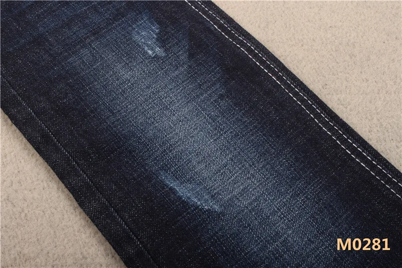 12 Oz Denim Fabric Jeans Material 99%Cotton 1%Spandex For Man With Warp Slub From China Guangdong Factory