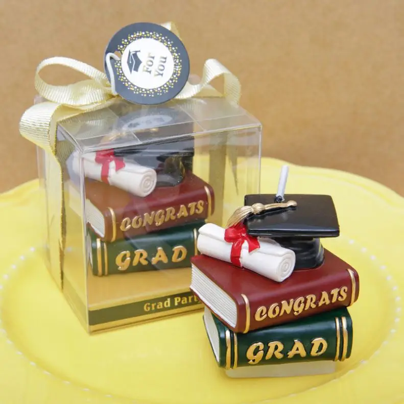 
Best Quality Chinese Manufacturer Graduation Candle Book Model With Gifts 