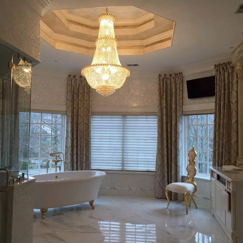 Оптовая продажа Золотая Империя винтажная хрустальная люстра огни