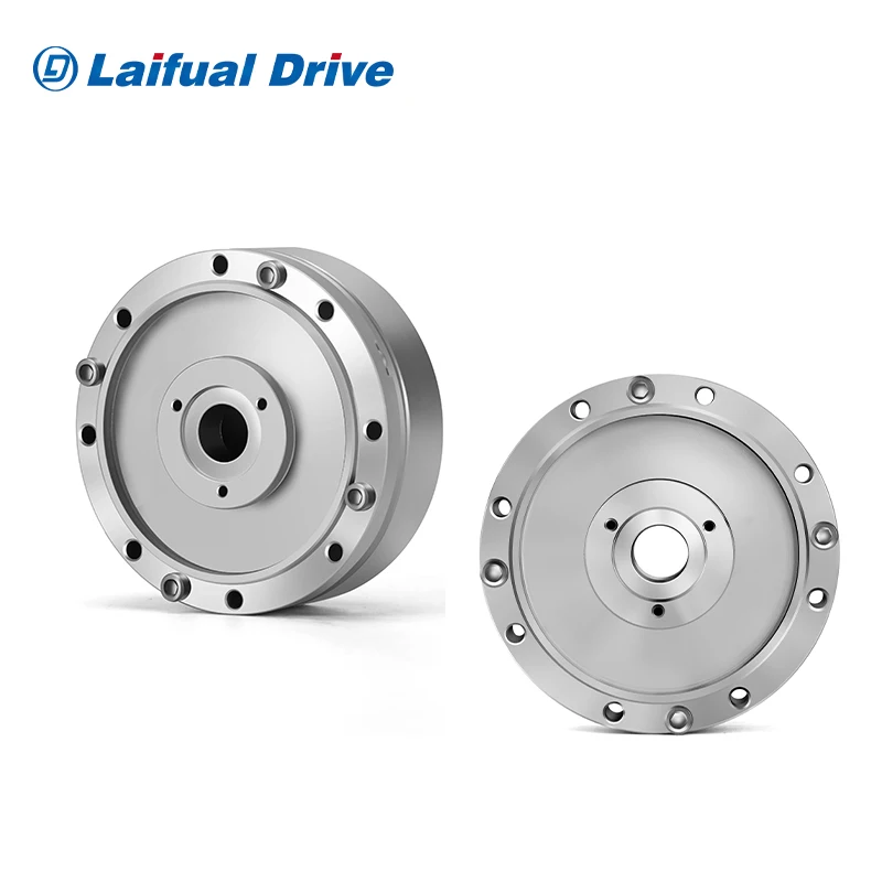 Low speed high torque axial robot joint harmonic drive actuator gear box design for CNC