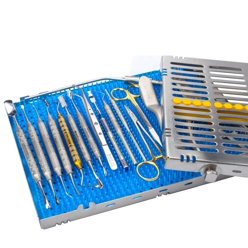 12pcs/18pcs/26pcs Dental Implant Kit with Sterilization Tray Dental Implant Instruments