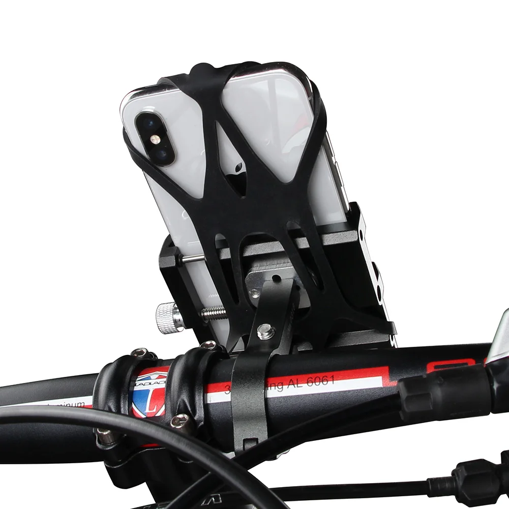 CNC Alloy 360 Degrees Rotatable Bike Phone Holder Anti Drop Out Bicycle Cellphone Mount other mobile phone accessories