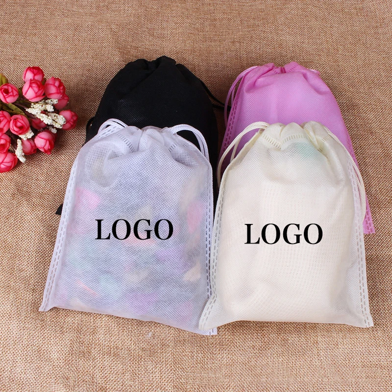 Environmental Protection Rope Non-woven Bundle Pocket Home Dustproof Storage Shoes