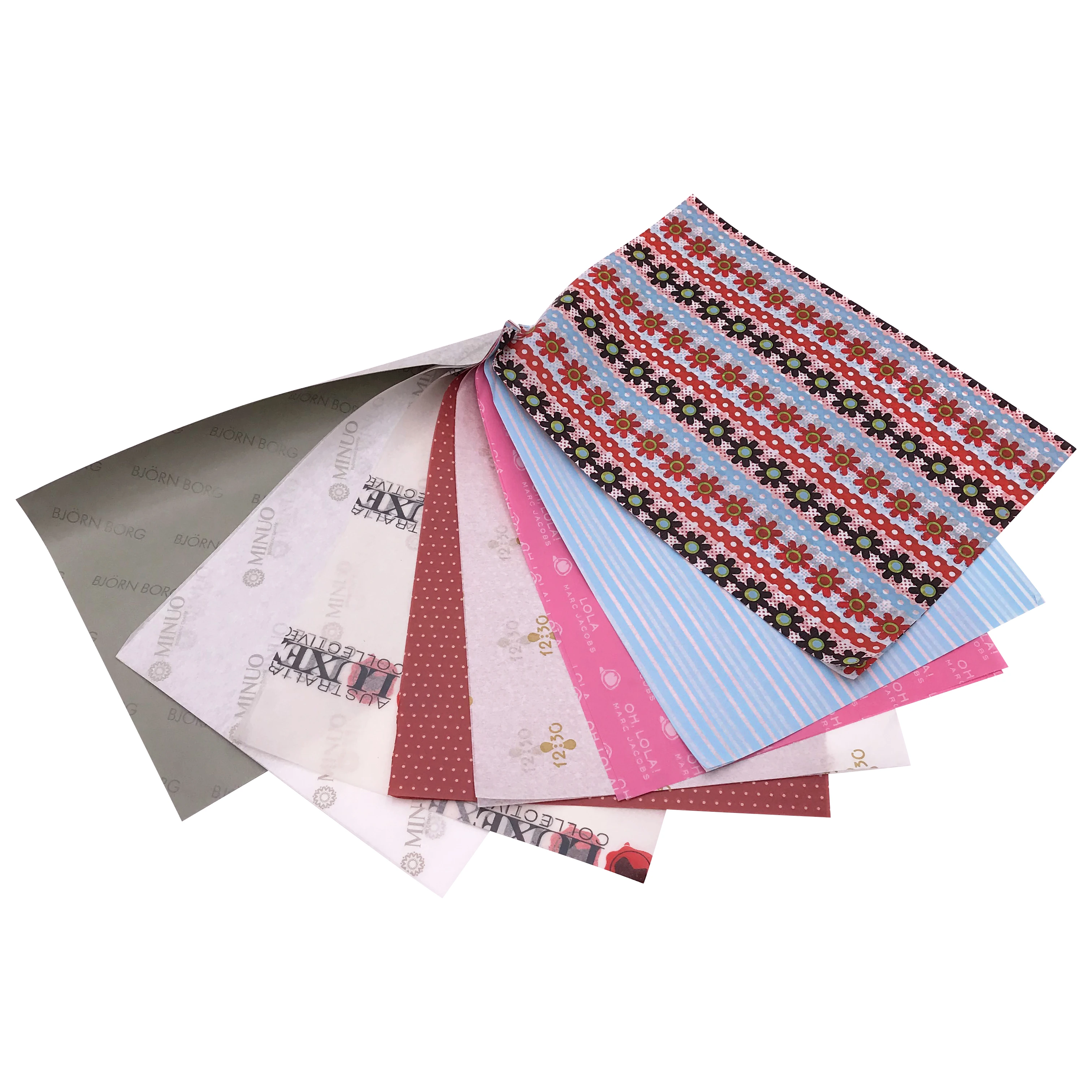 Gift wrapping tissue paper waterproof flower paper with custom logo