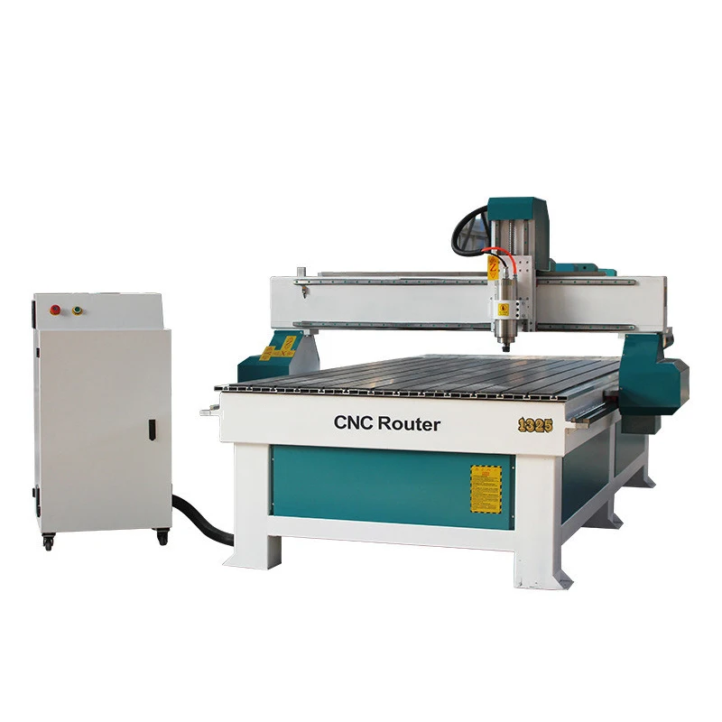 1325 Heavy Strong 6 Legs Cnc Router Milling Wood Panel Cutting Machine Artcam Software Vacuum Table Axis Ball Screw NC Studio