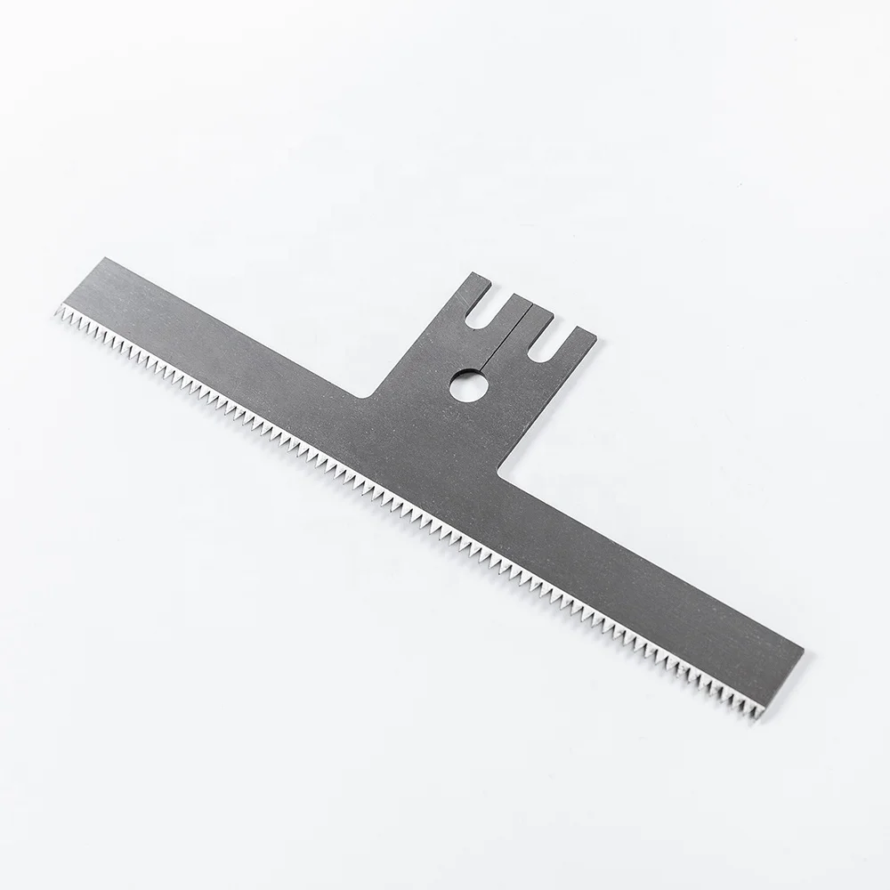 Custom Stable Quality Titanium Coating Serrated Blade for Packing Machine