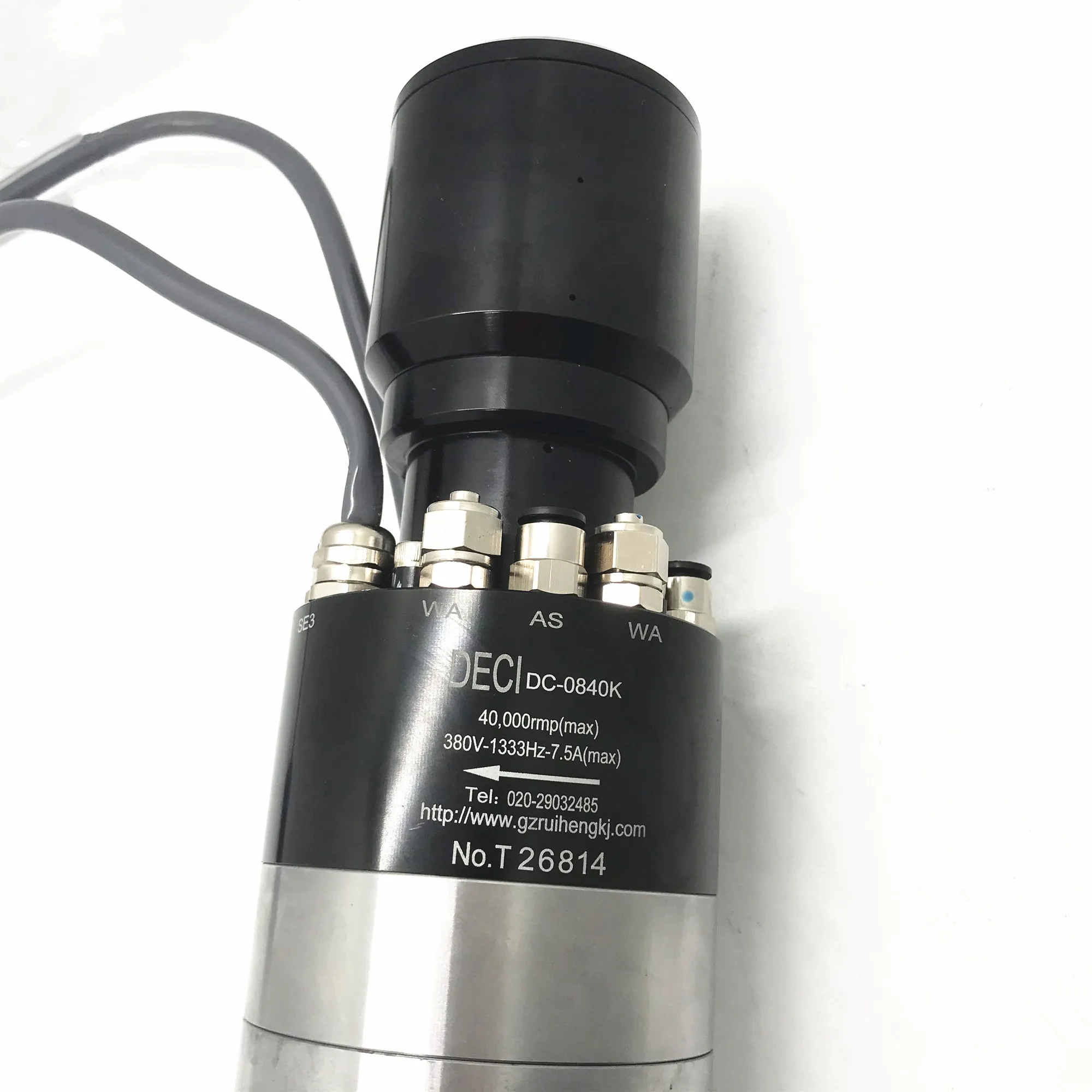 
40000rpm 220V engraving 4KW ISO20 atc motor for drilling routing drive drilling, tapping, milling machine tool spindle 