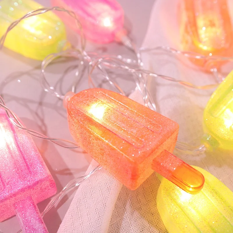 Лидер продаж красочные popsicle украшения Фея мороженое Солнечный свет шнура