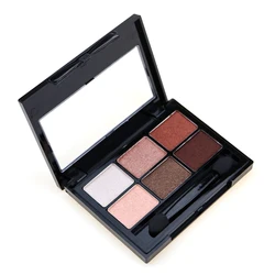 Wholesale Cosmetic  Make Up 6 Colors Waterproof Powder High Pigmented Private Label Eye Shadow Pallets