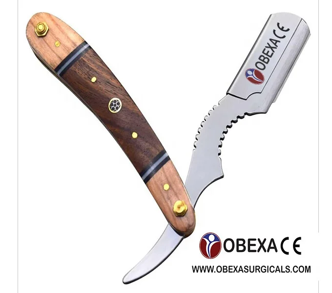 Professional Wooden bone and horn Shaving Razor